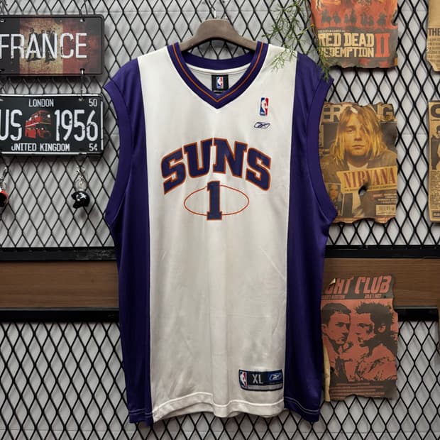 00s 리복 X NBA 피닉스 선즈 스윙맨 나시 저지 화이트