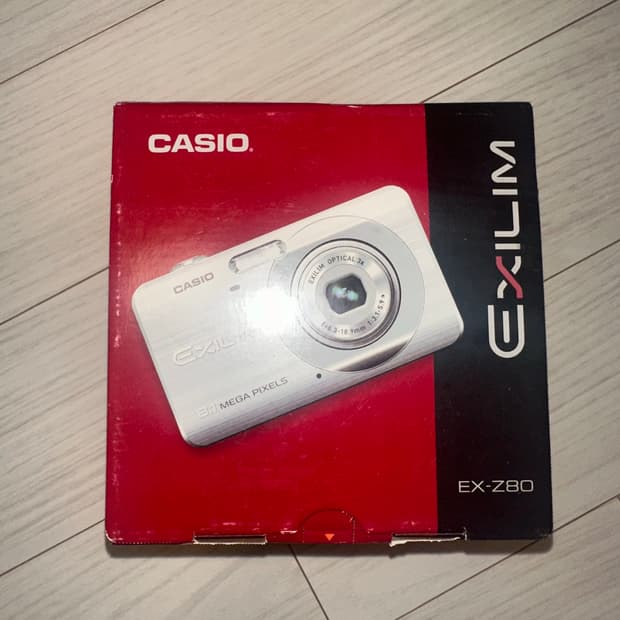 카시오 엑슬림 z-80 실버