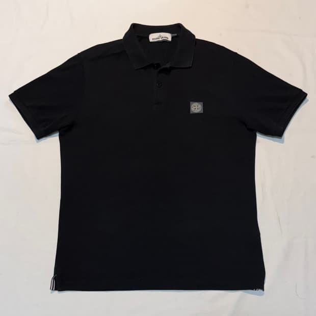 스톤아일랜드 20FW 컴파스로고 카라티 블랙