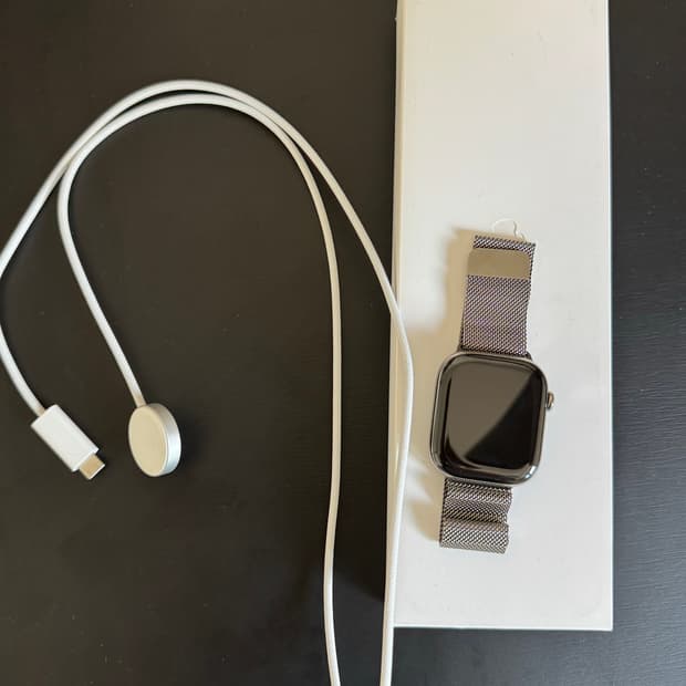 애플워치 10 티타늄 내추럴 46mm 밀레니즈 루프