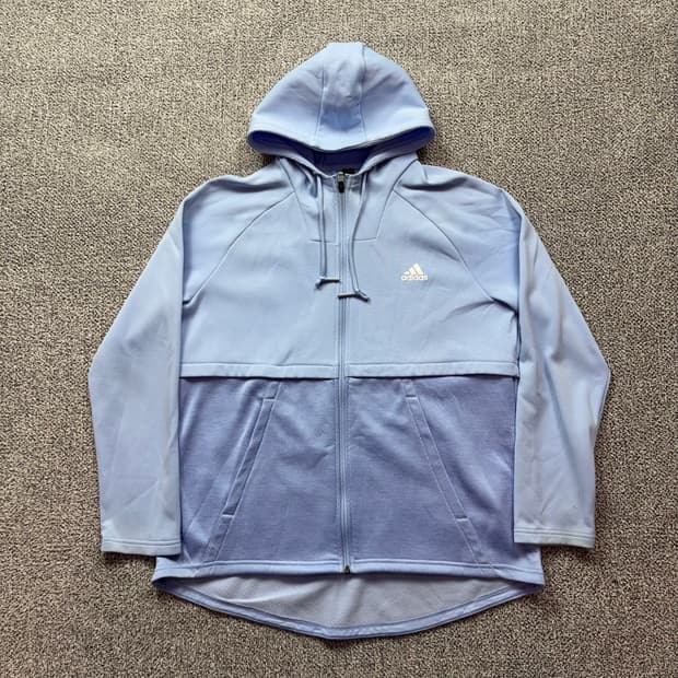 아디다스 클리마웜 백삼선 후드 집업