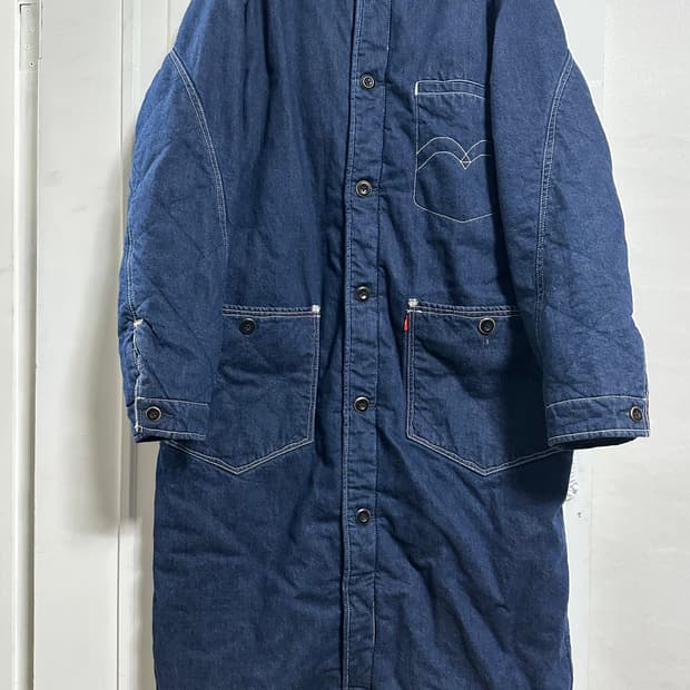 리바이스 레디 데님 롱코트