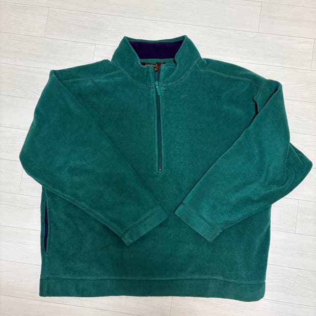 에디바우어 그린&퍼플 플리스 집업