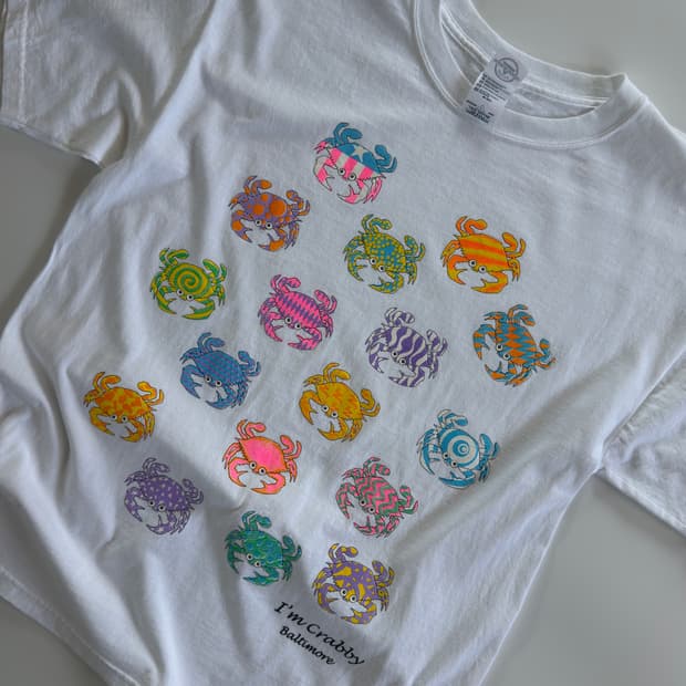 90s I'm crabby! 빈티지 티셔츠