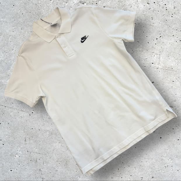 [M] 나이키 화이트 폴로 반팔 티셔츠 C660