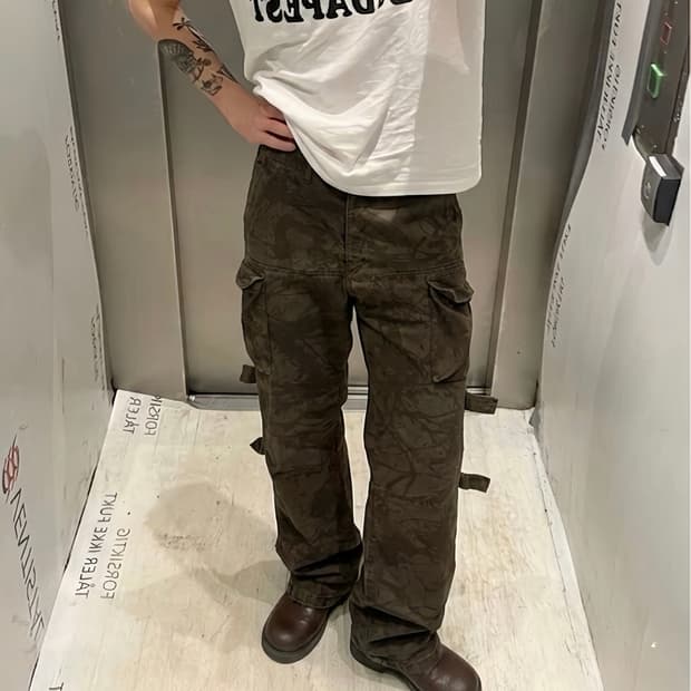 Good enough 굿이너프 페인팅 패턴 본디지 팬츠