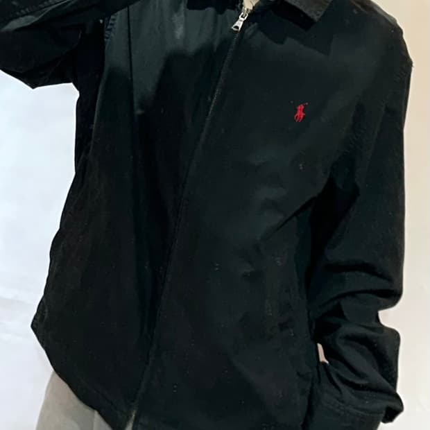 폴로랄프로렌 레드 포니 블랙 스윙톱 자켓
