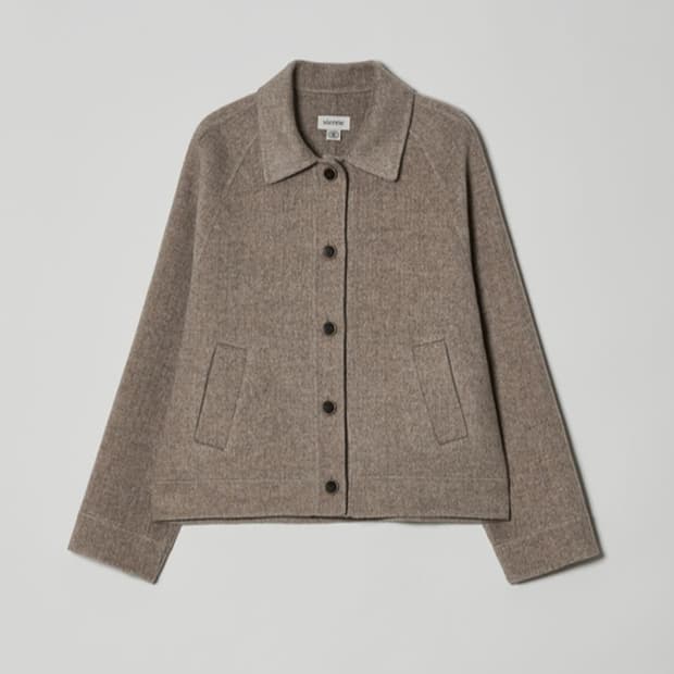시엔느 헤링본 핸드메이드 자켓코트 오트밀