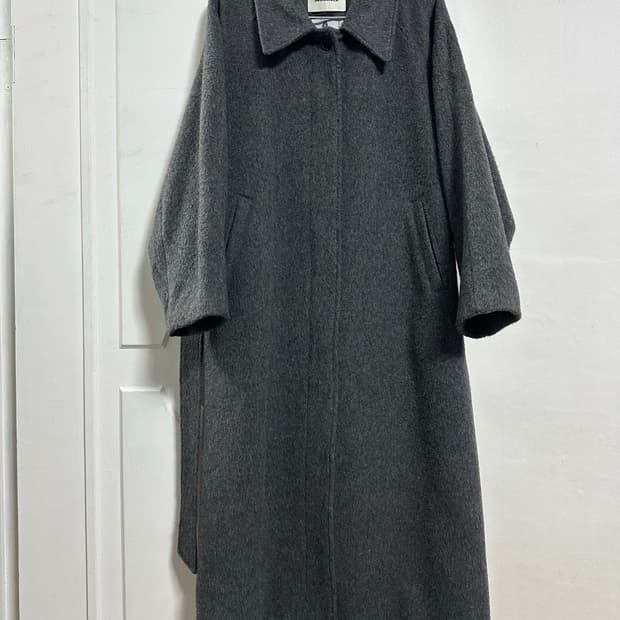 인사일런스 우먼 래글런 알파카 로브 코트