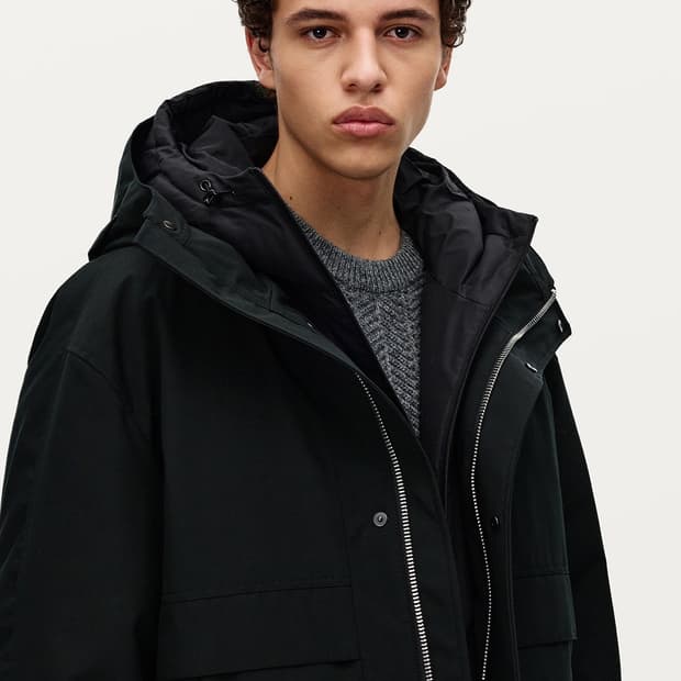 솔리드옴므 24FW 138 쉘파카 패딩 분리형 48 사이즈