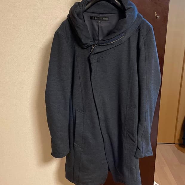 슈리셀 비대칭 하이넥 후드