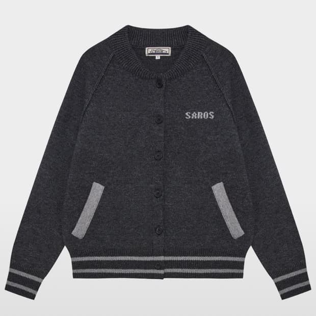 사로스 saros 니트 가디건 차콜 [1]