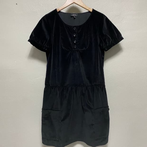 A.P.C. 아페쎄 벨벳 디자인 원피스