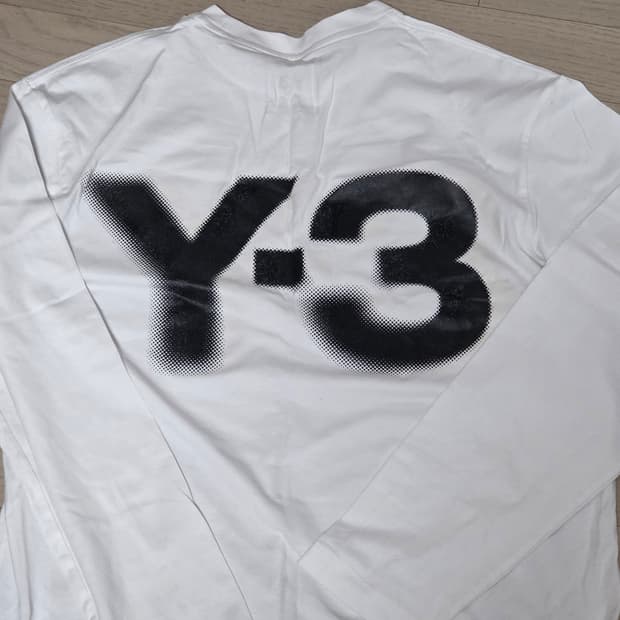 Y-3 롱슬리브 티셔츠(white)