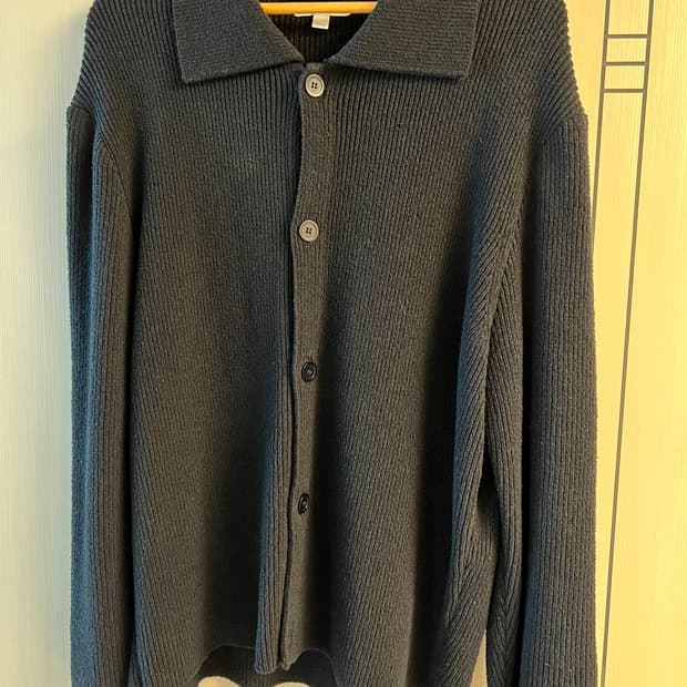 COS 카라 니트가디건 XL