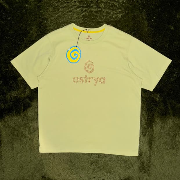 [L] OSTRYA 오스트리야 스월 로고 5050 티셔츠 라임