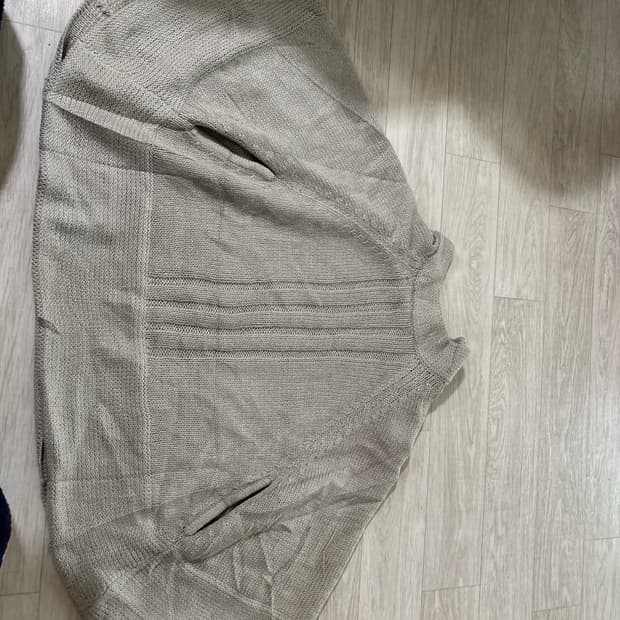 빈티지 그레이 판초