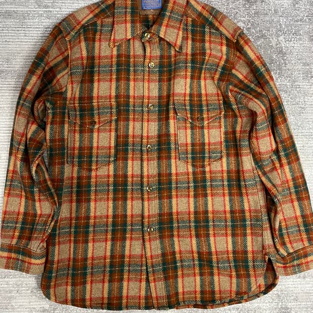 made in usa PENDLETON wool shirt