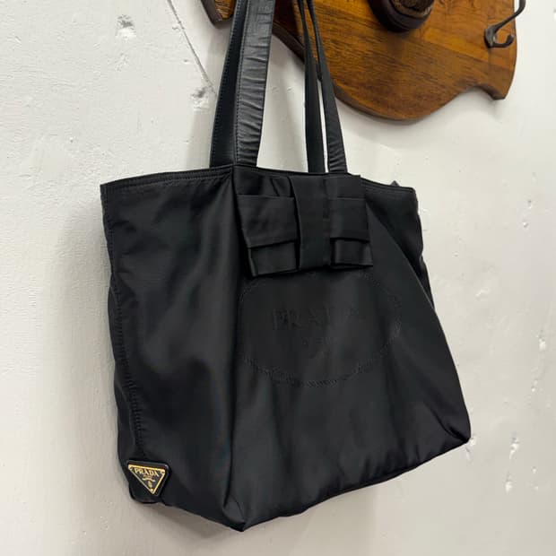 Italy PRADA Tessuto Nylon Tote Bag
