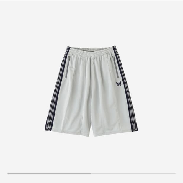 니들스 x LHP 트랙 쇼츠 폴리 스무스 그레이