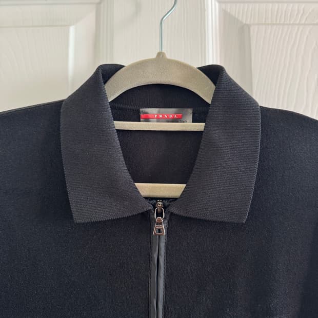 Prada sports zip-up top