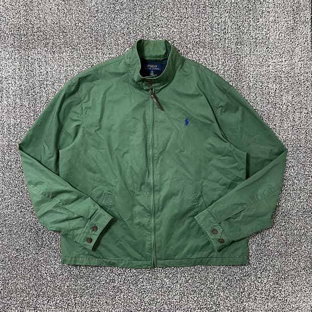 빈티지9. 폴로랄프로렌 바라쿠타 코튼 트윌 치노 재킷 점퍼 그린