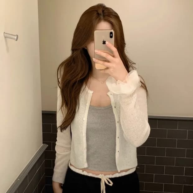 제니오 클라우디 모헤어 가디건