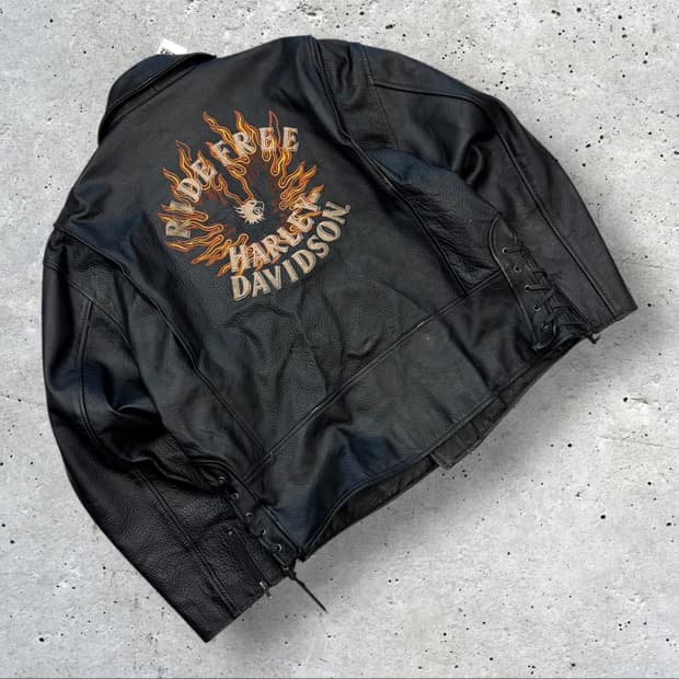 [XXL] DOUCE motogp 할리데이비슨 라이더 가죽 자켓 B510