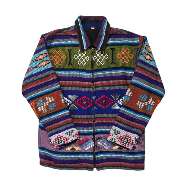 메이드인 네팔 자수 자켓