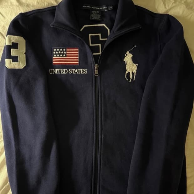 (구해요)폴로 치프키프 빅포니 성조기 집업 m이나l