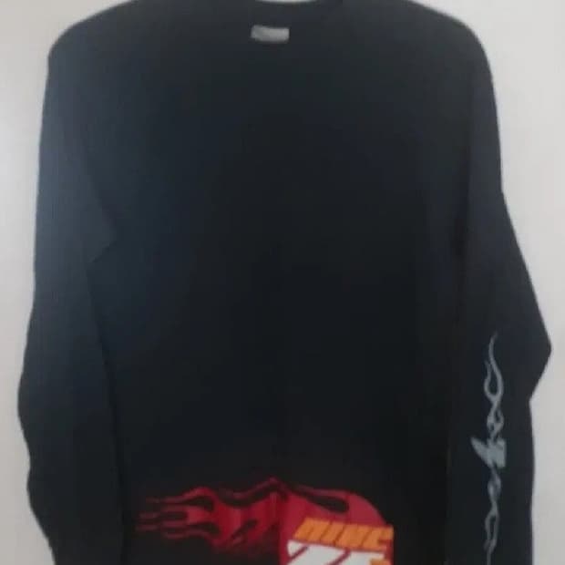 나이키 키즈 플레임 긴팔 티셔츠 블랙 XL 95