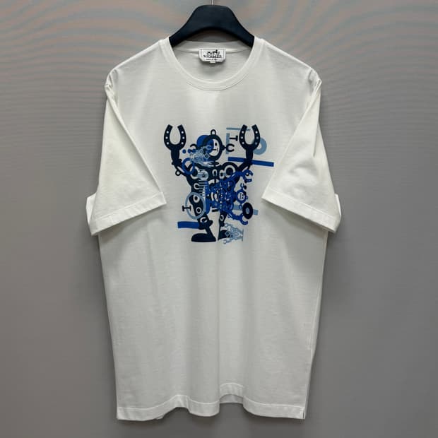 에르메스 로봇 프린팅 반팔티 ( 105 )