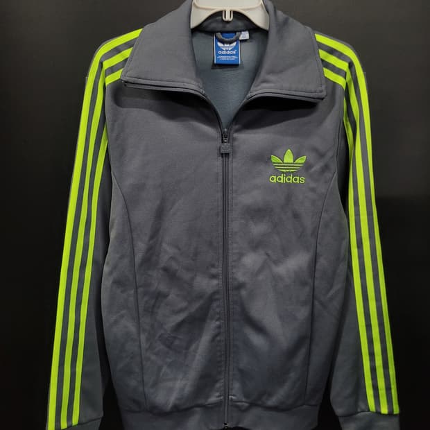 아디다스 불꽃 파이어버드 회형 그레이 유로파 트랙탑 져지 