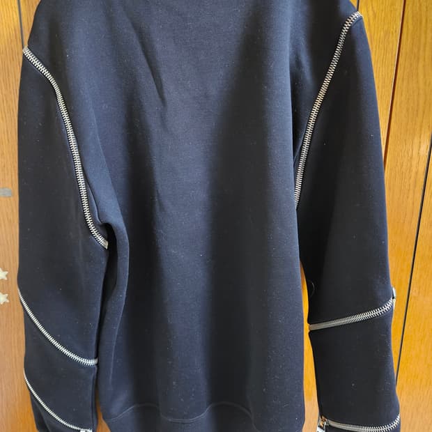 알렉산더 맥퀸 Alexander McQueen 지퍼 스웻 셔츠 블랙 M
