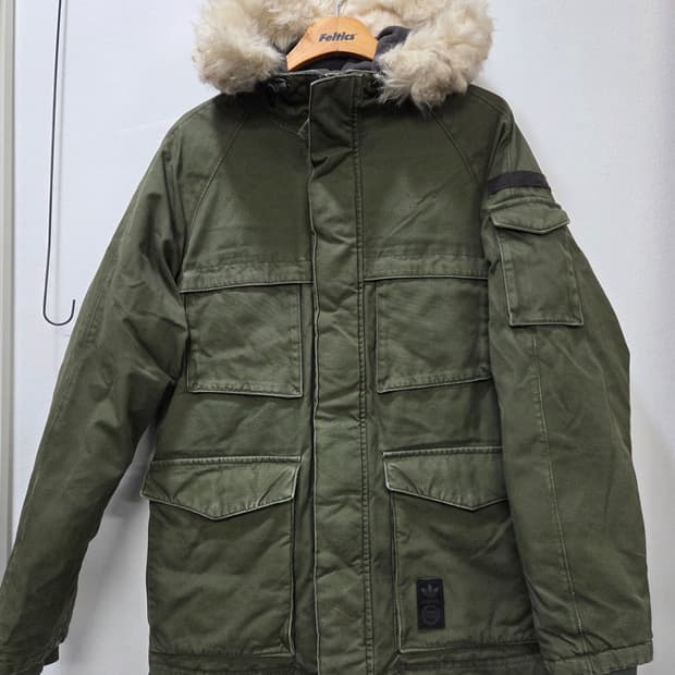 아디다스 후드 패딩 헌팅점퍼패딩 코튼점퍼 올드스쿨