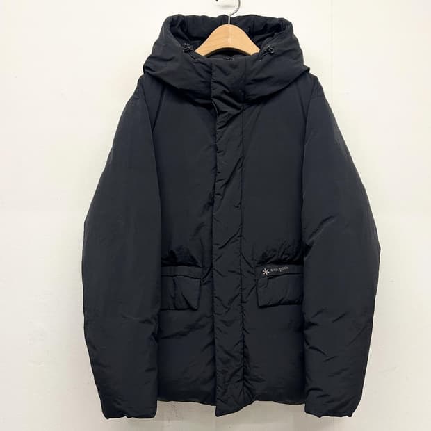 스노우피크 블랙 후드 패딩 자켓 700필