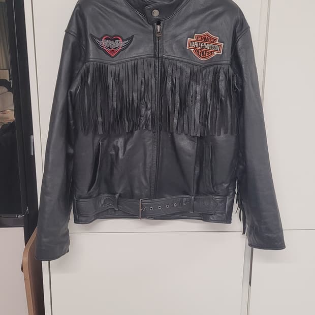 manstar 맨스타  할리데이비슨  소가죽 라이더 자켓-L사이즈