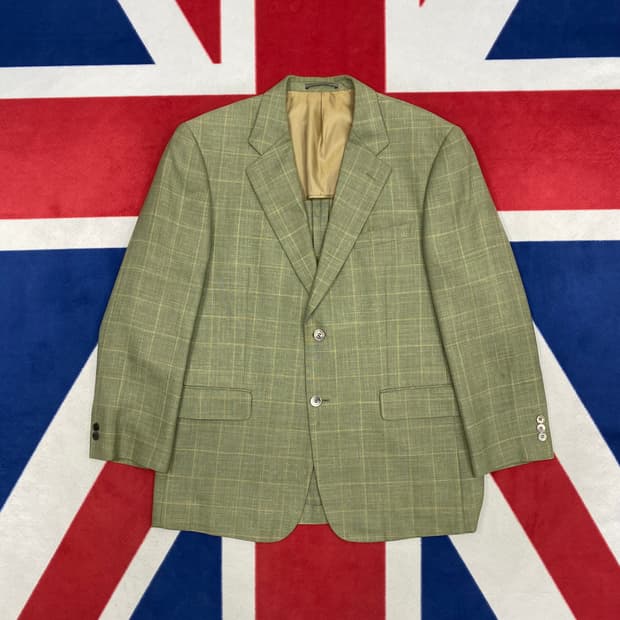 YSL 체크 블레이져 실측 105