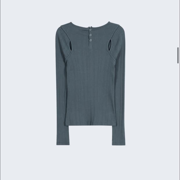 타입서비스 Back Slit Layered Top 