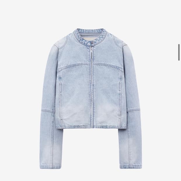 인사일런스우먼 워시드 데님 자켓