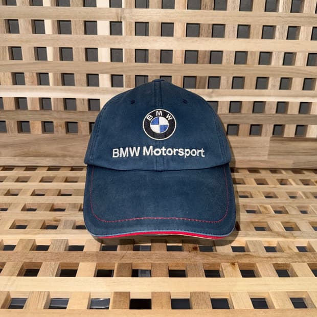 빈티지 BMW 모터스포츠 레이싱 캡