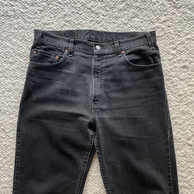 90s USA 리바이스 505 블랙 빈티지 데님 36