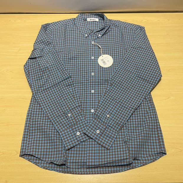 [M] 기마구아스 Jeremy 체크 셔츠 블루