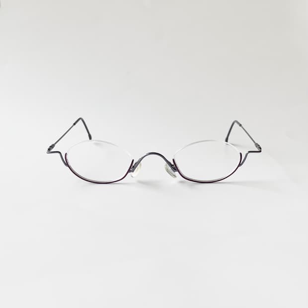 884 데드스탁 빈티지안경 역반무테 초경량 미니멀 픽키