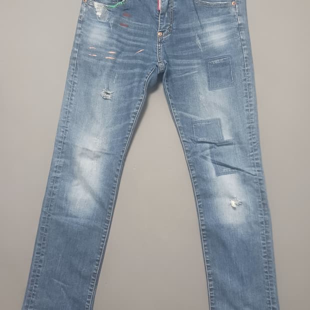 [32] 디스퀘어드2 더티페인트 슬림진 청바지