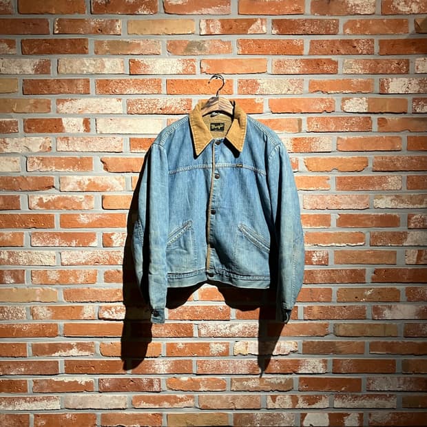 70s USA 빈티지 랭글러 셰르파 데님 자켓