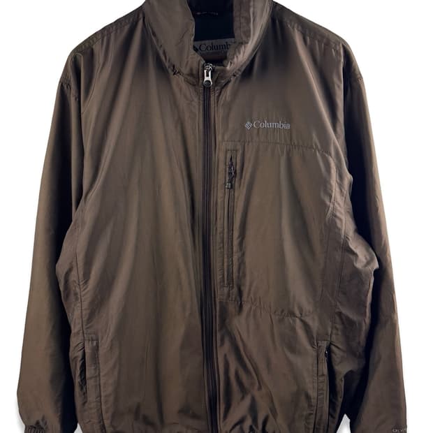 컬럼비아 브라운 바람막이2323