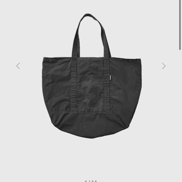 AV RIBSTOP TOTE BAG (WASHED CHARCOAL)