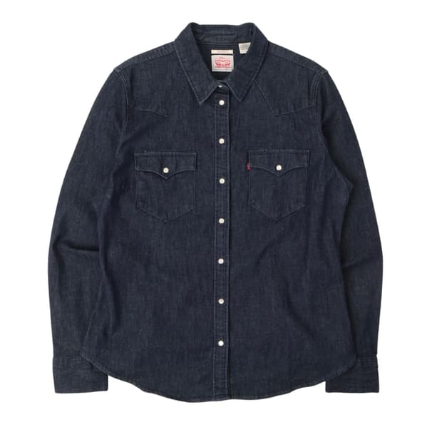 리바이스 인디고 웨스턴 데님셔츠