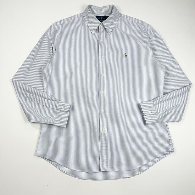 폴로 랄프로렌 커스텀핏 스트라이프 옥스포드 셔츠 L